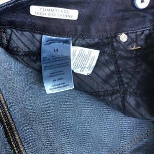 Seven7 Jeans Women's High Rise Skinny Jeans Black Size 18W